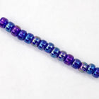 3/0 Transparent Cobalt AB Seed Bead-General Bead