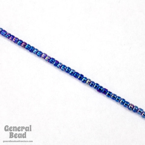 11/0 Transparent Cobalt AB Japanese Seed Bead-General Bead