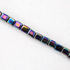 4mm Black AB Cube Bead (20 Gm) #JKL002-General Bead