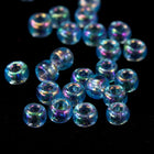 8/0 Transparent Aqua AB Seed Bead-General Bead