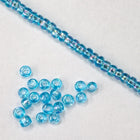 8/0 Transparent Aqua AB Seed Bead-General Bead