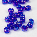 8/0 Transparent Cobalt AB Seed Bead-General Bead