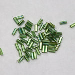 Size 2 Silver Lined Lime AB Japanese Bugle (10 Gm, 40 Gm, 1/2 Kilo) #JLB012-General Bead