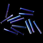 Size 5 Silver Lined Cobalt AB Japanese Bugle (10 Gm, 40 Gm, 1/ Kilo) #JLD007-General Bead