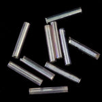 Size 5 Silver Lined Light Amethyst AB Japanese Bugle (10 Gm, 40 Gm, 1/2 Kilo) #JLD010-General Bead