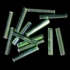 Size 5 Silver Lined Peridot AB Japanese Bugle (10 Gm, 40 Gm, 1/2 Kilo) #JLD012-General Bead