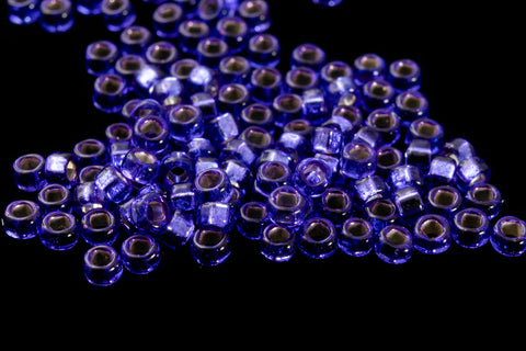 15/0 Silver Lined Dyed Purple Japanese Seed Bead (20 Gm, 1/2 Kilo) #JMO001