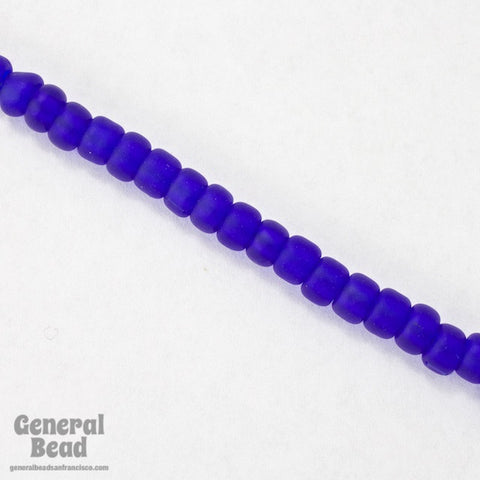 6/0 Matte Transparent Cobalt Japanese Seed Bead-General Bead