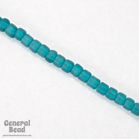 6/0 Matte Transparent Teal Japanese Seed Bead-General Bead