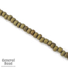 6/0 Matte Metallic Olive Green Japanese Seed Bead-General Bead