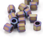 8/0 Matte Metallic Mauve Iris Hex Seed Bead (20 gm) #JQG008-General Bead