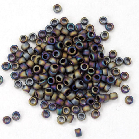 15/0 Matte Metallic Mauve Iris Japanese Seed Bead-General Bead
