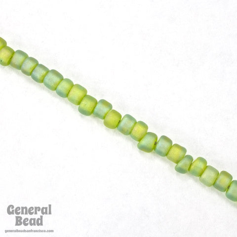 6/0 Matte Transparent Chartreuse AB Japanese Seed Bead-General Bead