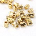 10/0 Pale Gold 22 KT Twist Hex Seed Bead (3 Gm) #JUH001-General Bead