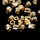 10/0 Bright Gold 22 KT Twist Hex Seed Bead (3 Gm) #JUH002-General Bead