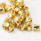 10/0 Bright Gold 22 KT Twist Hex Seed Bead (3 Gm) #JUH002-General Bead