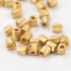 10/0 Matte Gold 22 KT Twist Hex Seed Bead (3 Gm) #JUH003-General Bead