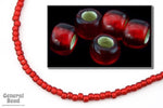 6/0 Semi-Matte Silver Lined Ruby Japanese Seed Bead-General Bead