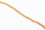 6/0 Matte Silver Lined Topaz Japanese Seed Bead (20 Gm) #JWF012-General Bead