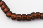 6/0 Matte Silver Lined Chocolate Japanese Seed Bead (20 Gm) #JWF013-General Bead