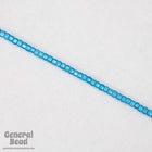 11/0 Matte Silver Lined Dark Aqua Japanese Seed Bead-General Bead