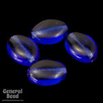 6mm x 8mm Transparent Sapphire Oval Bead (50 Pcs) #KBA004-General Bead