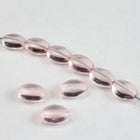 6mm x 8mm Transparent Rose Oval Bead (50 Pcs) #KBA006-General Bead