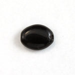 6mm x 8mm Opaque Black Oval Bead (50 Pcs) #KBA010-General Bead