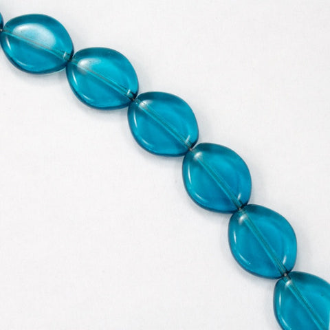 10mm x 12mm Blue Zircon Oval Bead (8 Pcs) #KBC004-General Bead