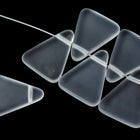 15mm x 19mm Matte Crystal Triangle Bead #KCA001-General Bead
