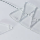 15mm x 19mm Matte Crystal Triangle Bead #KCA001-General Bead
