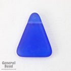 15mm x 19mm Matte Sapphire Triangle Bead #KCA004-General Bead