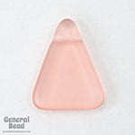 15mm x 19mm Matte Rose Triangle Bead-General Bead