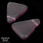 15mm x 19mm Matte Amethyst Triangle Bead (6 Pcs) #KCA009-General Bead