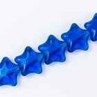 12mm Transparent Capri Blue Star Bead #KHF002-General Bead