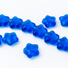 8mm Transparent Capri Blue Star Bead #KHG003-General Bead