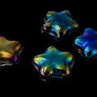 6mm Metallic Blue Iris Star Bead #KHH012-General Bead