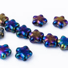 8mm Metallic Blue Iris Star Bead #KHG014-General Bead