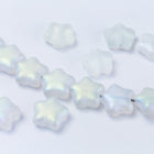 12mm Matte Transparent Crystal AB Star Bead #KHF017