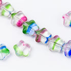8mm Transparent Pink/Blue/Green Star Bead (25 Pcs) #KHG022-General Bead