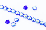 6mm Transparent Cobalt AB Star Bead #KHH013-General Bead