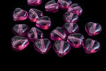 6mm Transparent Amethyst Heart Bead #KHK009-General Bead
