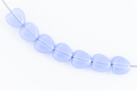 6mm Opal Powder Blue Heart Bead (25 Pcs) #KHK010-General Bead