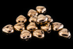 6mm Metallic Bronze Heart Bead (12 Pcs) #KHK014-General Bead