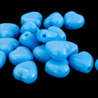 6mm Opaque Baby Blue Heart Bead (25 Pcs) #KHK015-General Bead