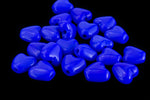6mm Opaque Cobalt Heart Bead (25 Pcs) #KHK016-General Bead