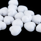6mm Opaque White Heart Bead #KHK019-General Bead