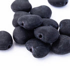 8mm Matte Black Heart Bead (12 Pcs) #KHL001-General Bead