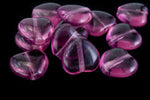 8mm Transparent Amethyst Heart Bead (12 Pcs) #KHL002-General Bead