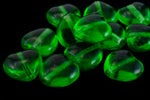 8mm Transparent Emerald Heart Bead (12 Pcs) #KHL008-General Bead